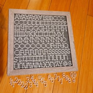 Vynal letter board
